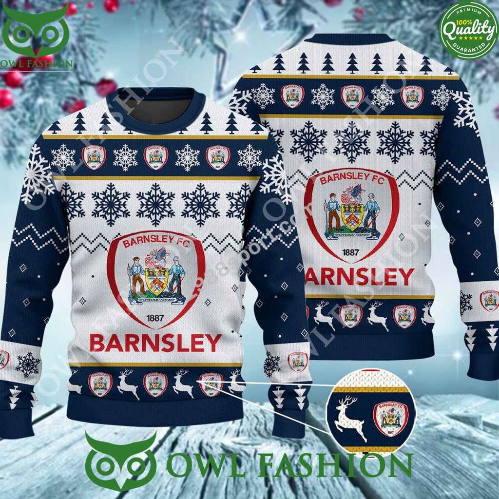 Custom Color Barnsley FC Ugly Sweater Jumper