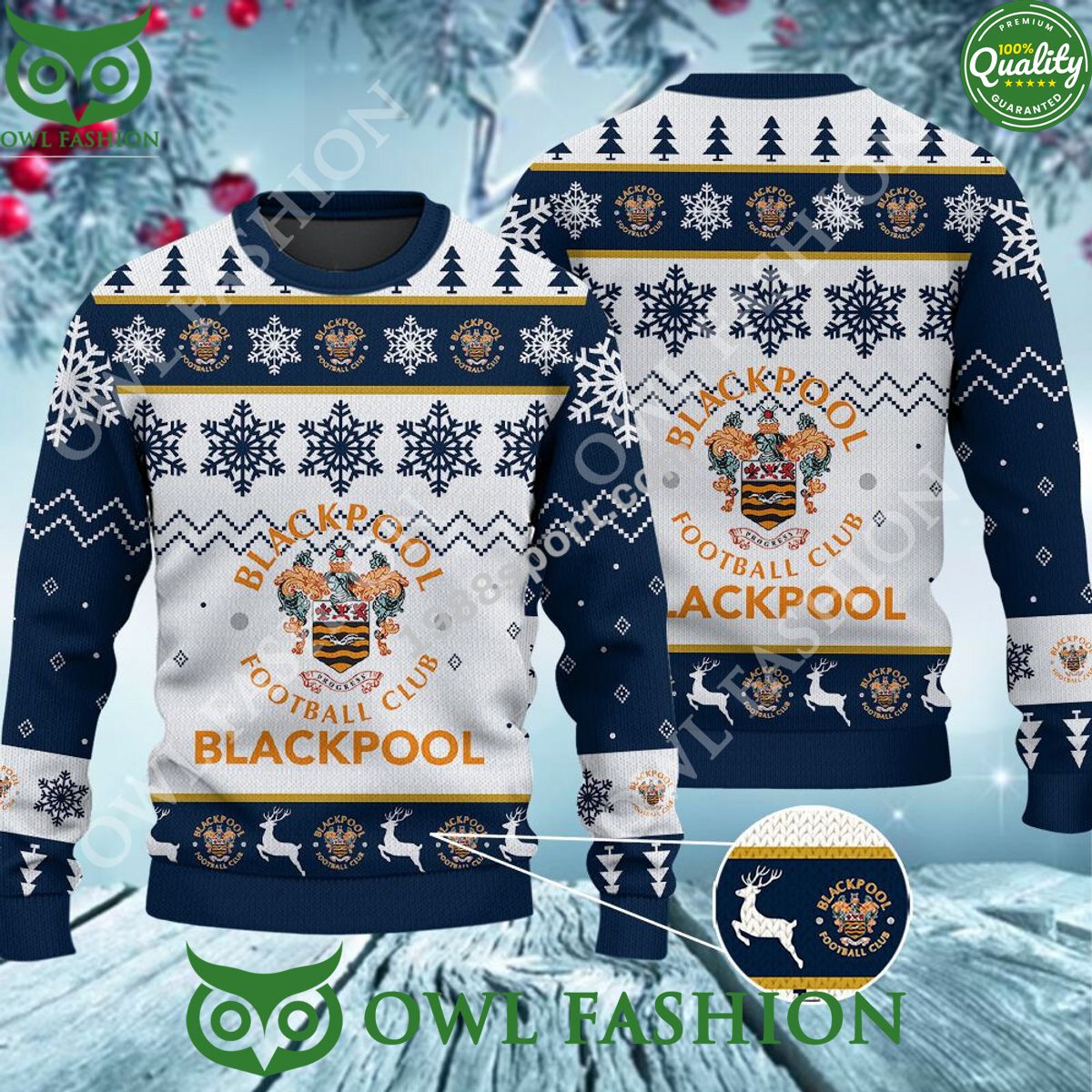 Custom Color Blackpool Ugly Sweater Jumper