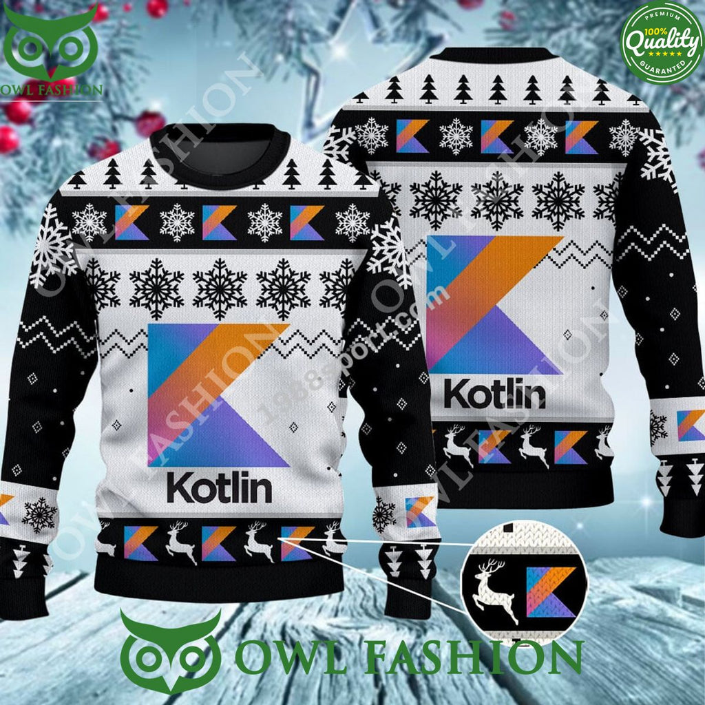 Custom Color Kotlin Ugly Sweater Jumper