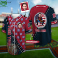 Custom Face And Name Us Flag Catcher Jersey Baseball Jersey