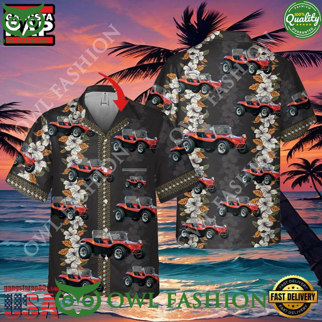 Custom Meyers Manx Dune Buggy Pocket Veteran Hawaiian Shirt