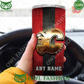 Custom Name Calgary Flames NHL Old Metal Tumbler