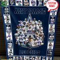 Custom Name Dallas Cowboys DC Legends Fleece Blanket Shop Owl Fashion