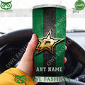 Custom Name Dallas Stars NHL Old Metal Tumbler