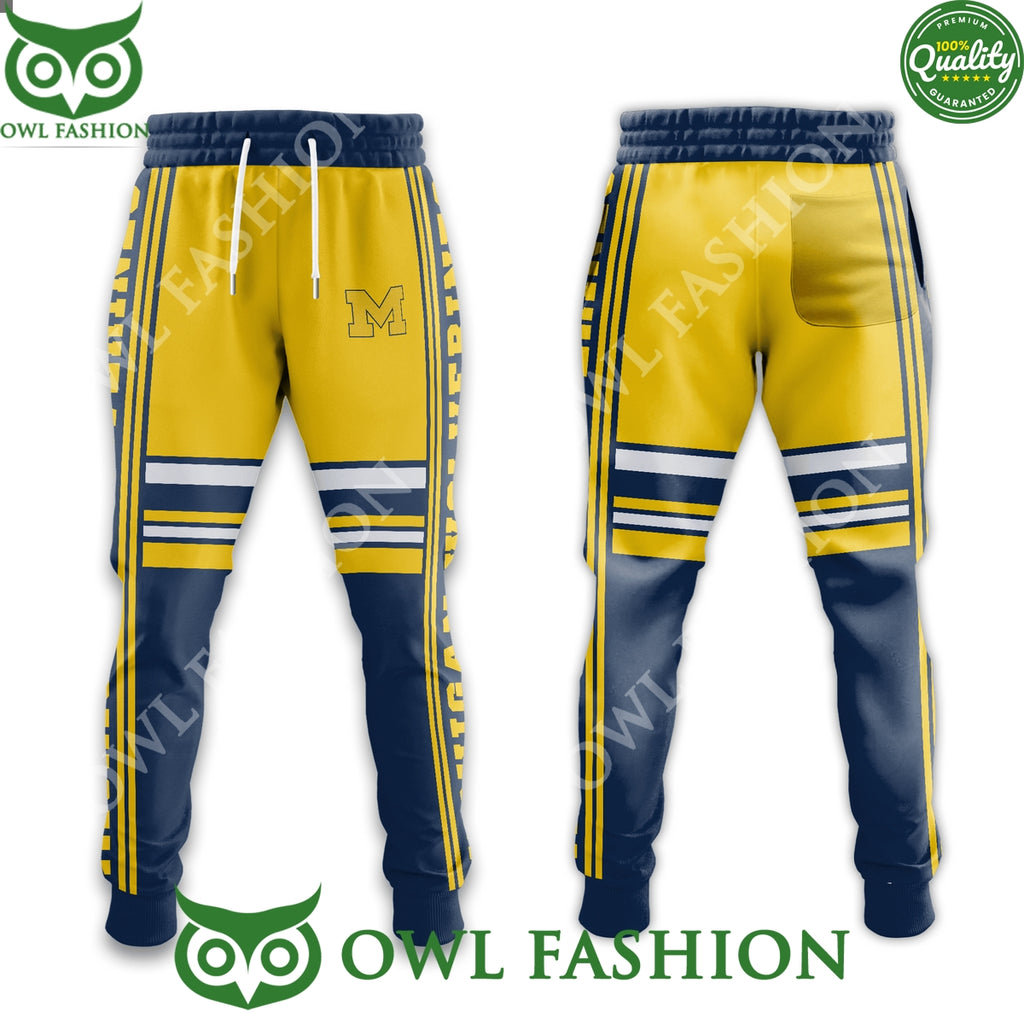 Custom Name Michigan Wolverines Mascot Hoodie and Pants