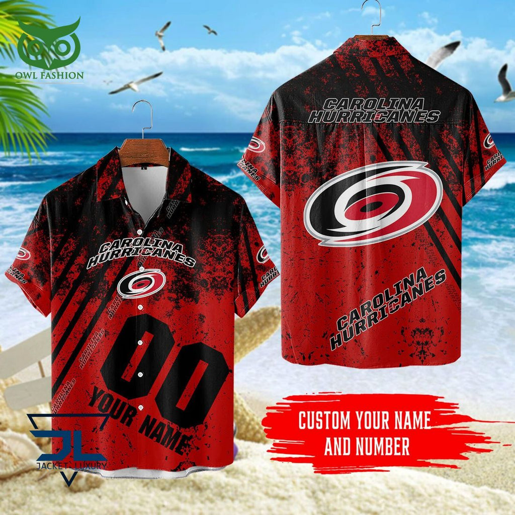 Custom Name Number Carolina Hurricanes NHL Hawaiian Shirt