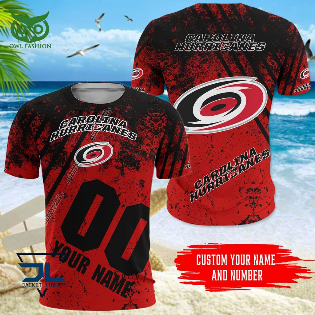 Custom Name Number Carolina Hurricanes NHL Hawaiian Shirt
