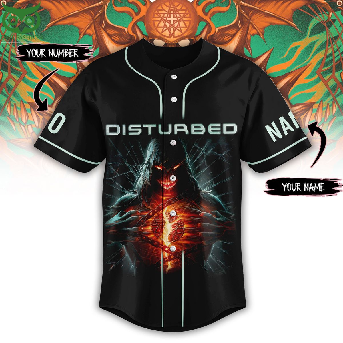 Custom Name Number Disturb Band Baseball Jersey