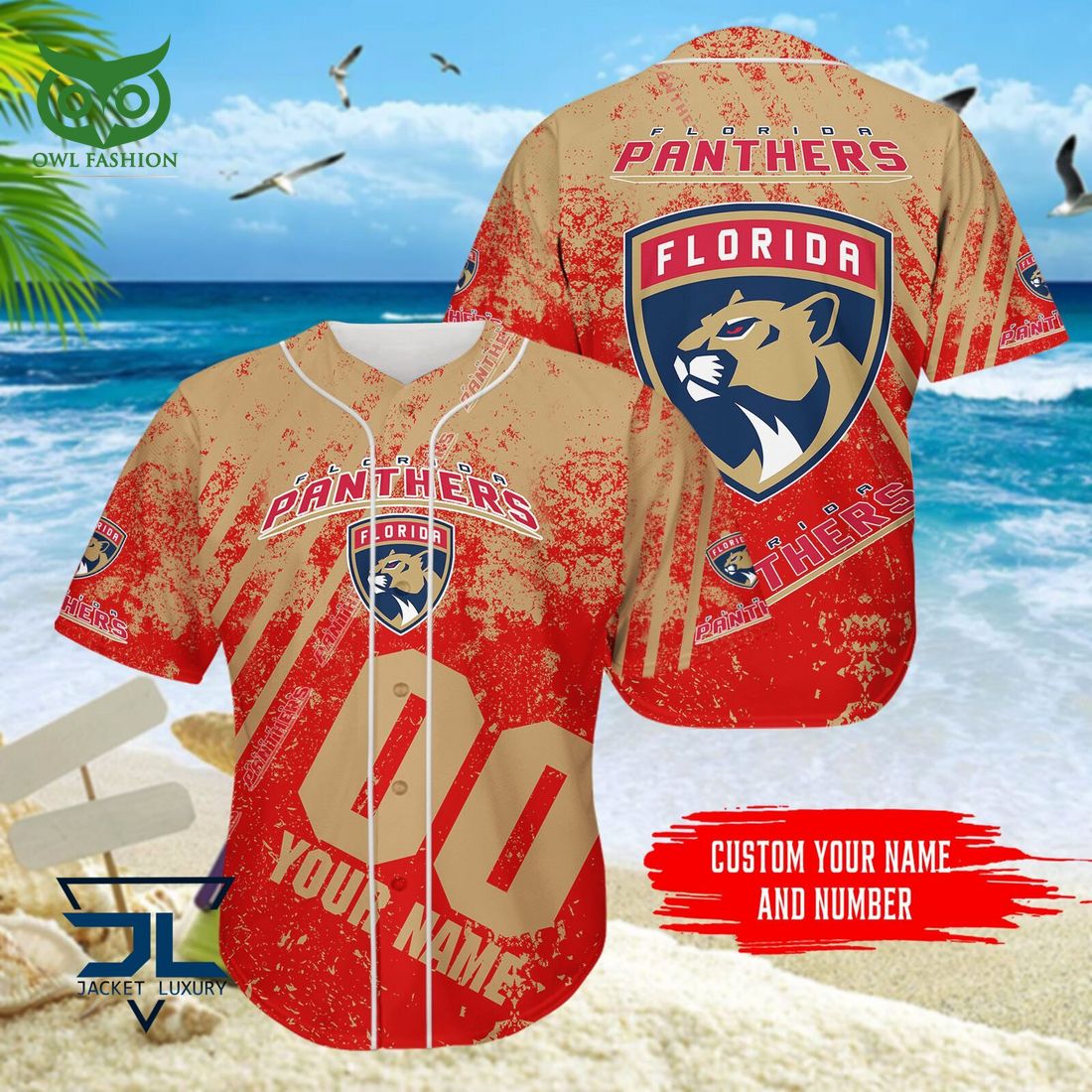 Custom Name Number Florida Panthers NHL Hawaiian Shirt