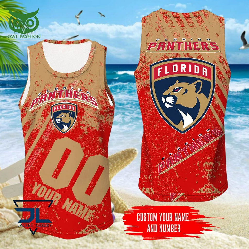 Custom Name Number Florida Panthers NHL Hawaiian Shirt