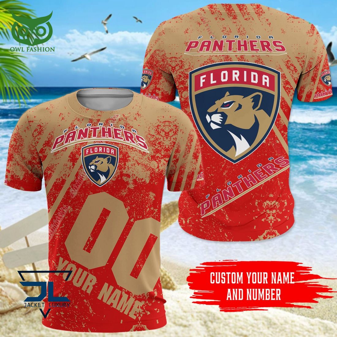Custom Name Number Florida Panthers NHL Hawaiian Shirt