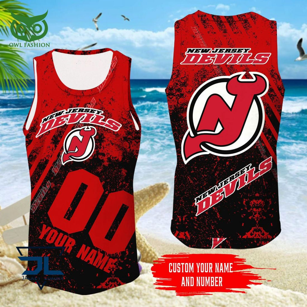 Custom Name Number New Jersey Devils NHL Hawaiian Shirt