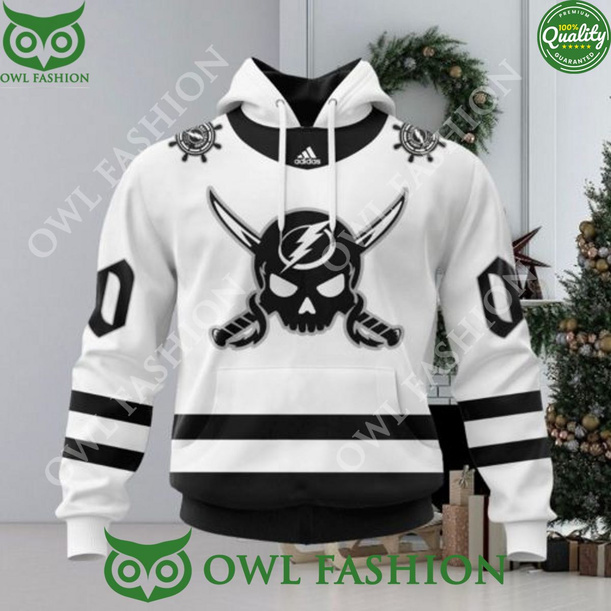 Custom Name number NHL Tampa Bay Lightning 2024 Pirate Gasparilla 3d printed Hoodie