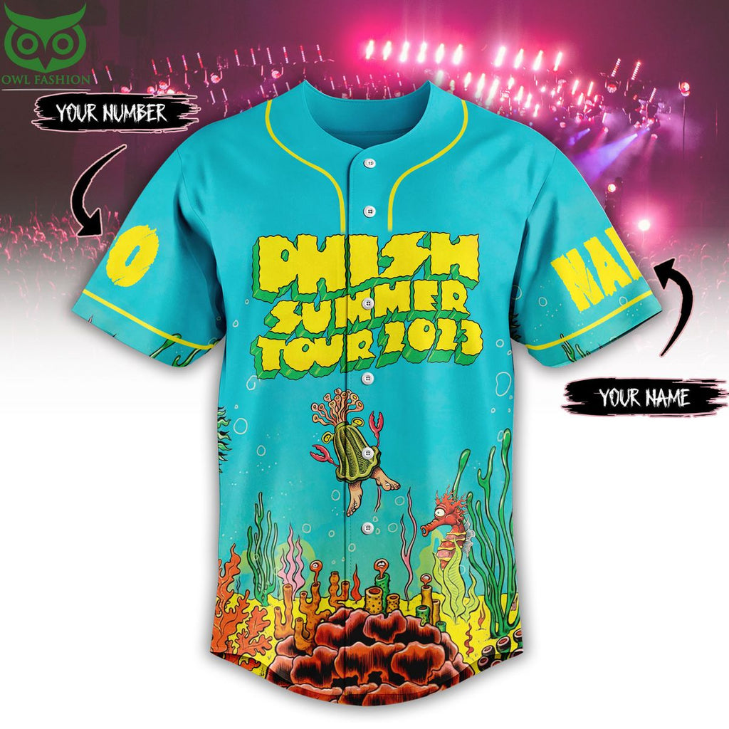Custom Name Number Phish Summer Tour 2023 Baseball Jersey