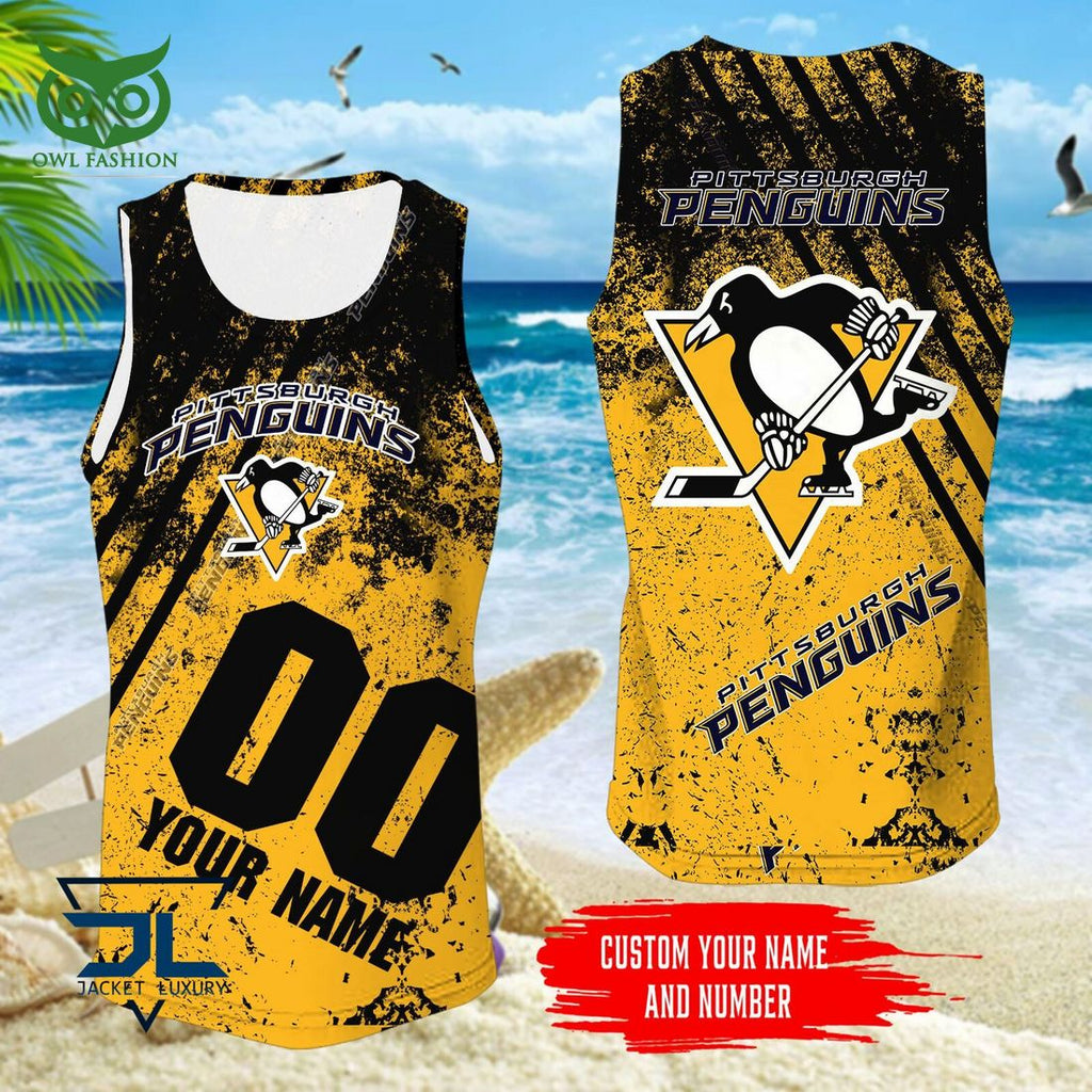 Custom Name Number Pittsburgh Penguins NHL Hawaiian Shirt