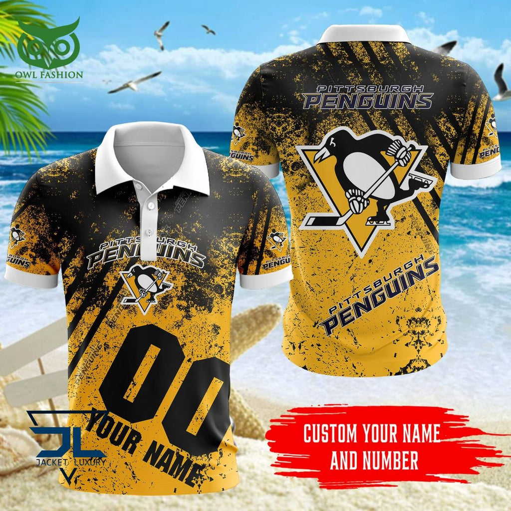 Custom Name Number Pittsburgh Penguins NHL Hawaiian Shirt