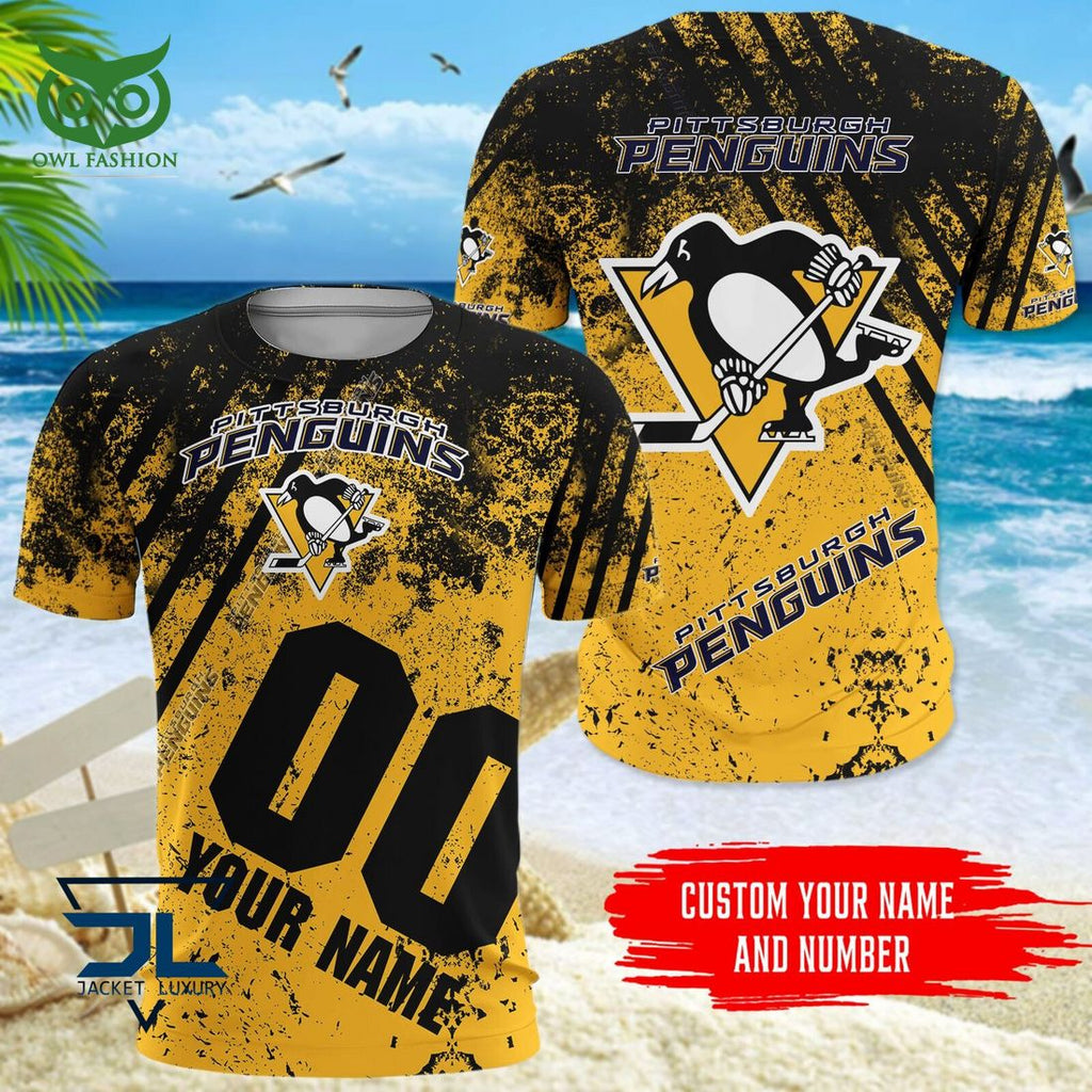 Custom Name Number Pittsburgh Penguins NHL Hawaiian Shirt