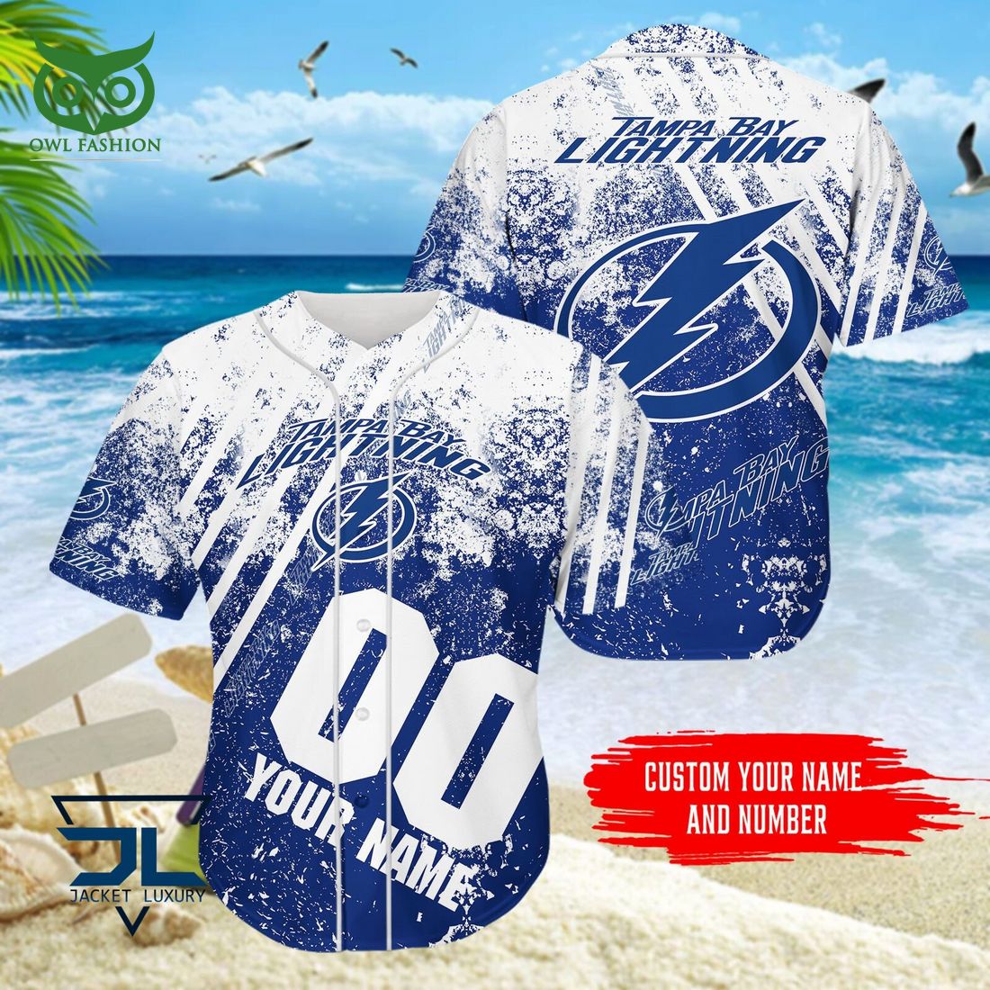 Custom Name Number Tampa Bay Lightning NHL Hawaiian Shirt
