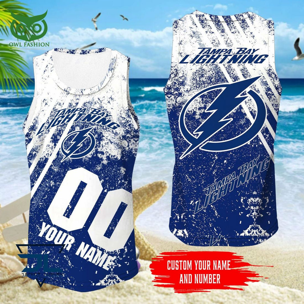 Custom Name Number Tampa Bay Lightning NHL Hawaiian Shirt