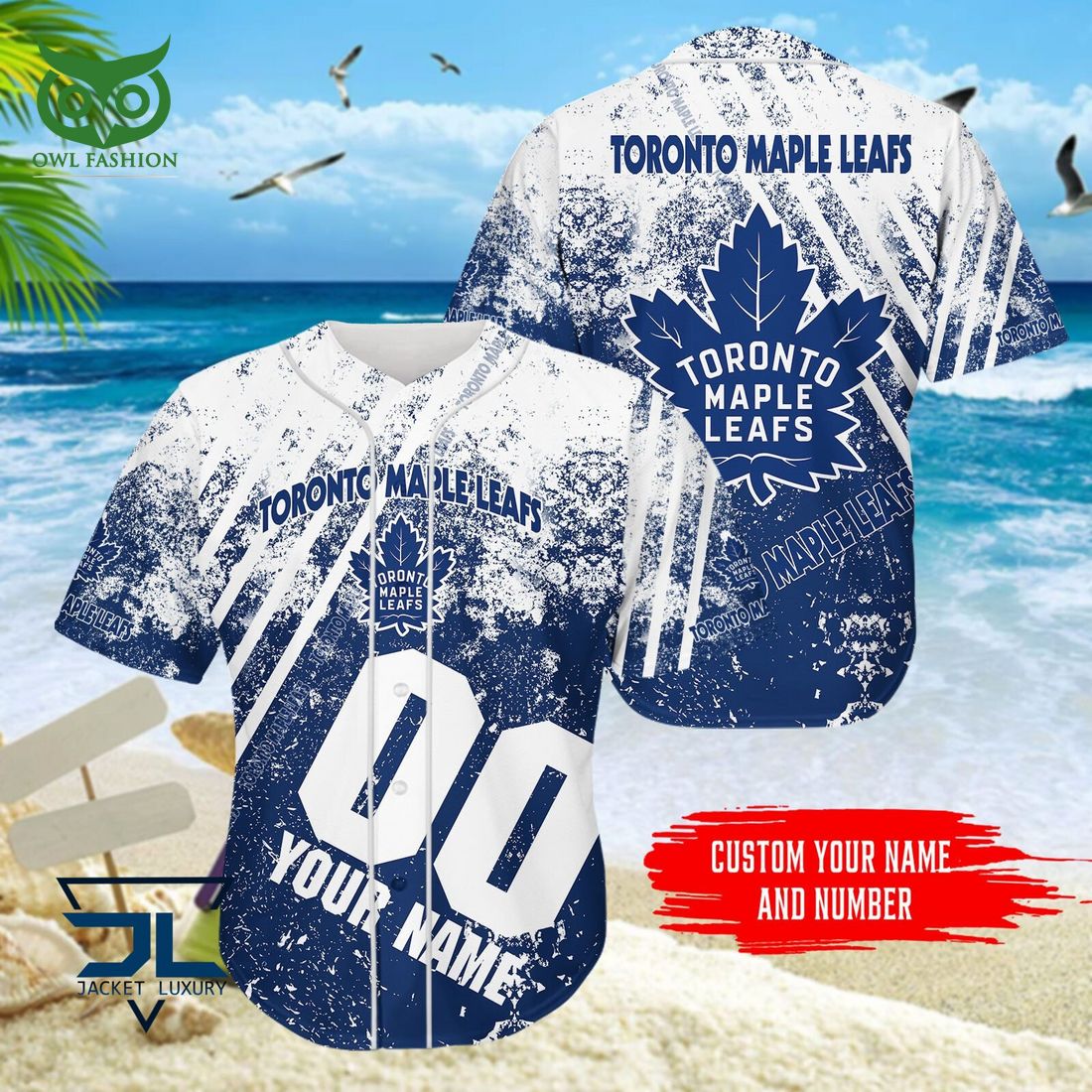 Custom Name Number Toronto Maple Leafs NHL Hawaiian Shirt