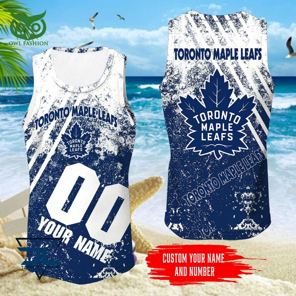 Custom Name Number Toronto Maple Leafs NHL Hawaiian Shirt