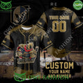Custom Name Number Vegas Golden Knights Logo Baseball Jersey Shirt
