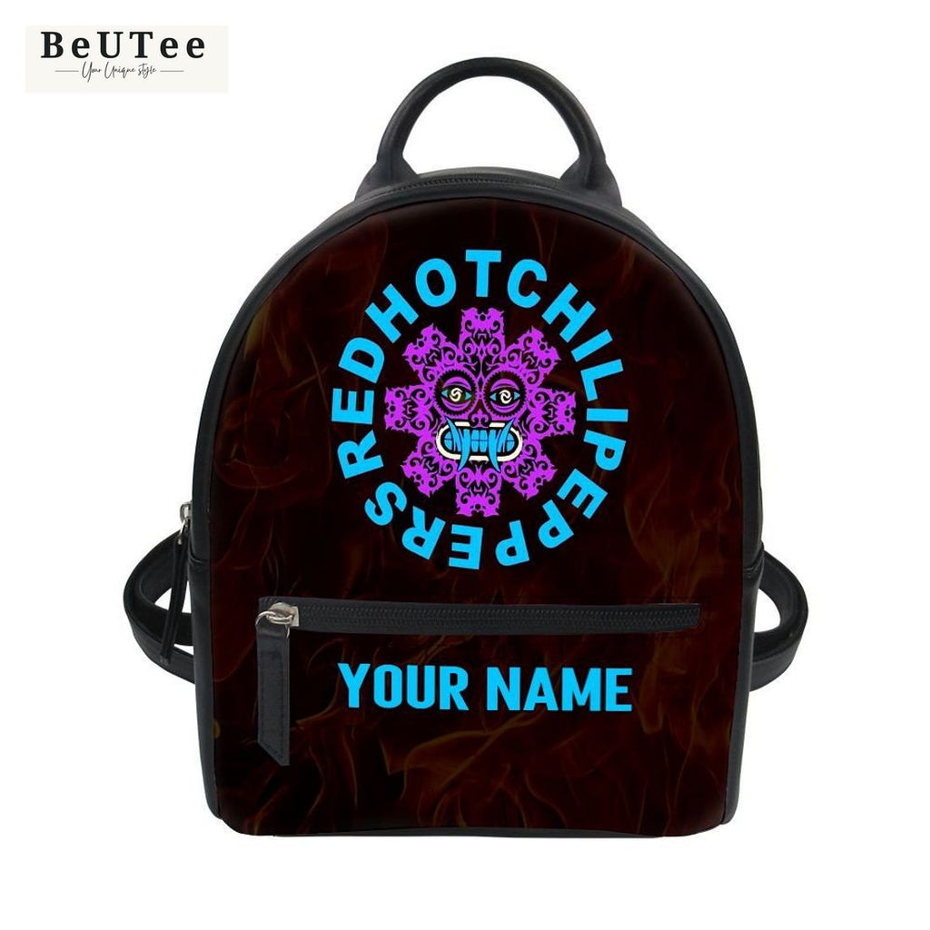 Custom Name Red Hot Chili Peppers Logo Backpack