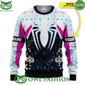 Custom Name Spider-Girl Ugly Sweater 3D AOP Ugly Sweater Jumper