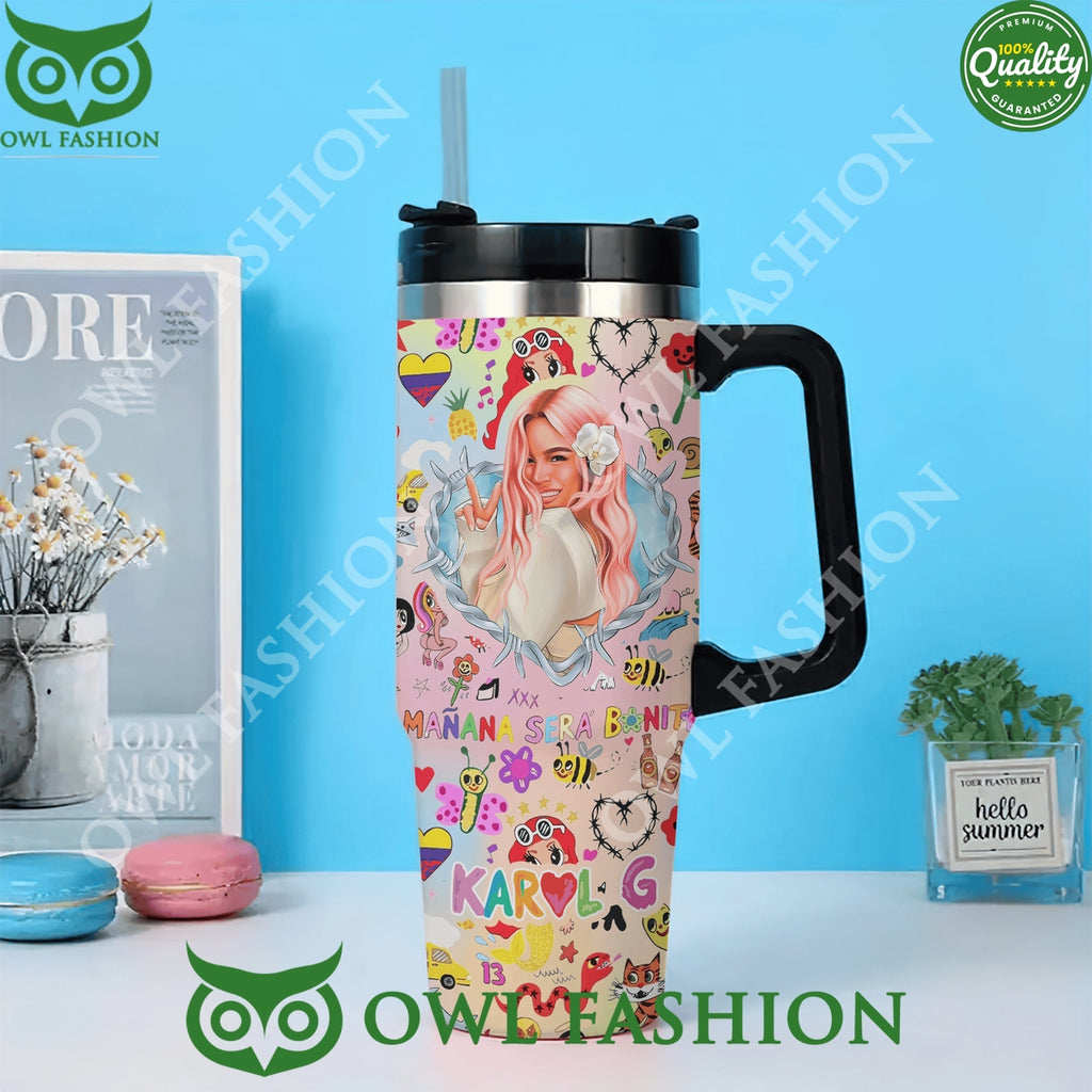 Custom name Starbucks Coffee Manana Sera 40oz Tumbler with handle