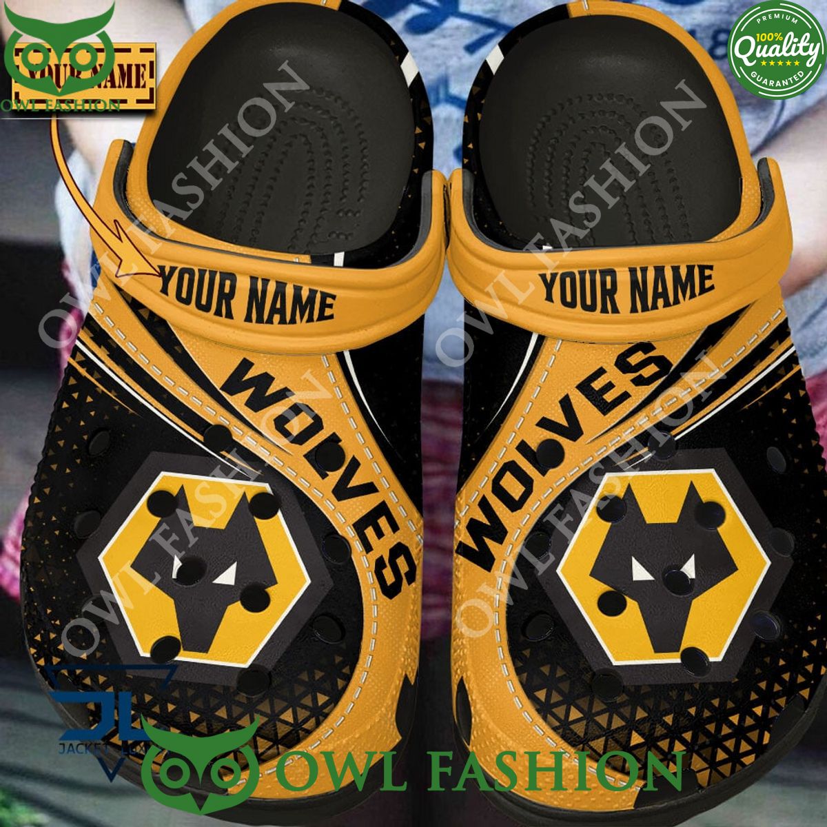 Custom Name Wolverhampton Wanderers F.C Football Club 2024 Croc