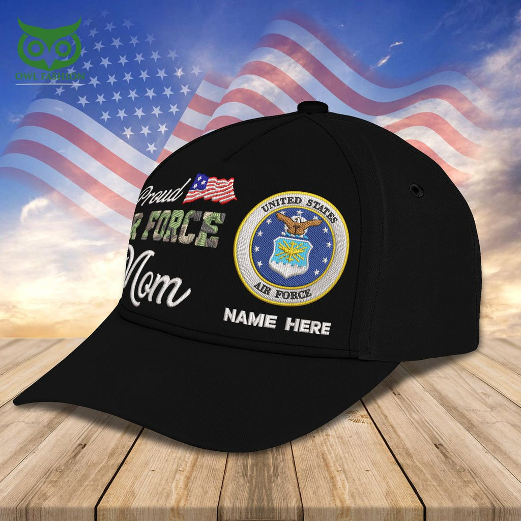 Custom U.S Armed Force Proud Air Force Mom Classic Cap
