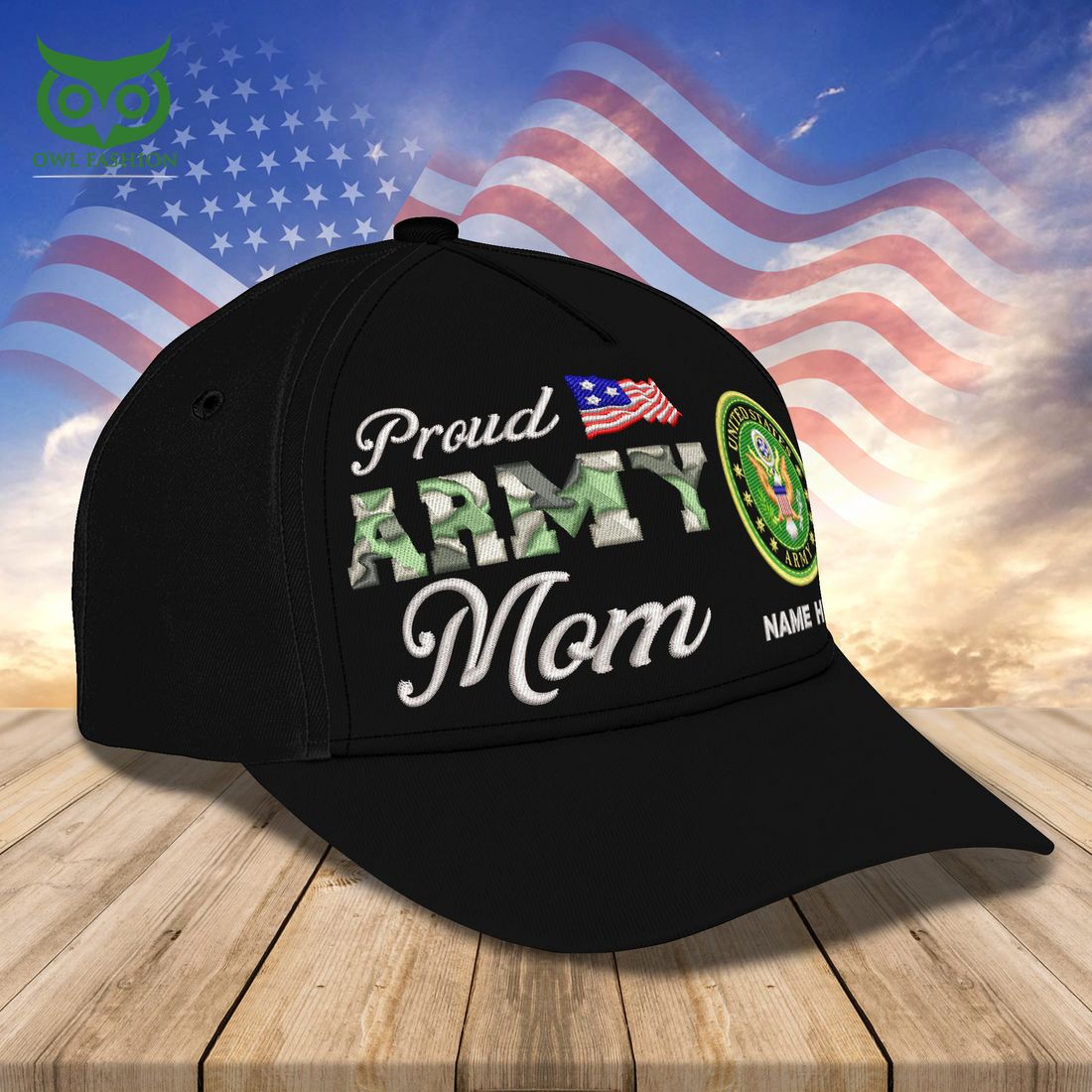 Custom U.S Armed Force Proud Army Mom Classic Cap