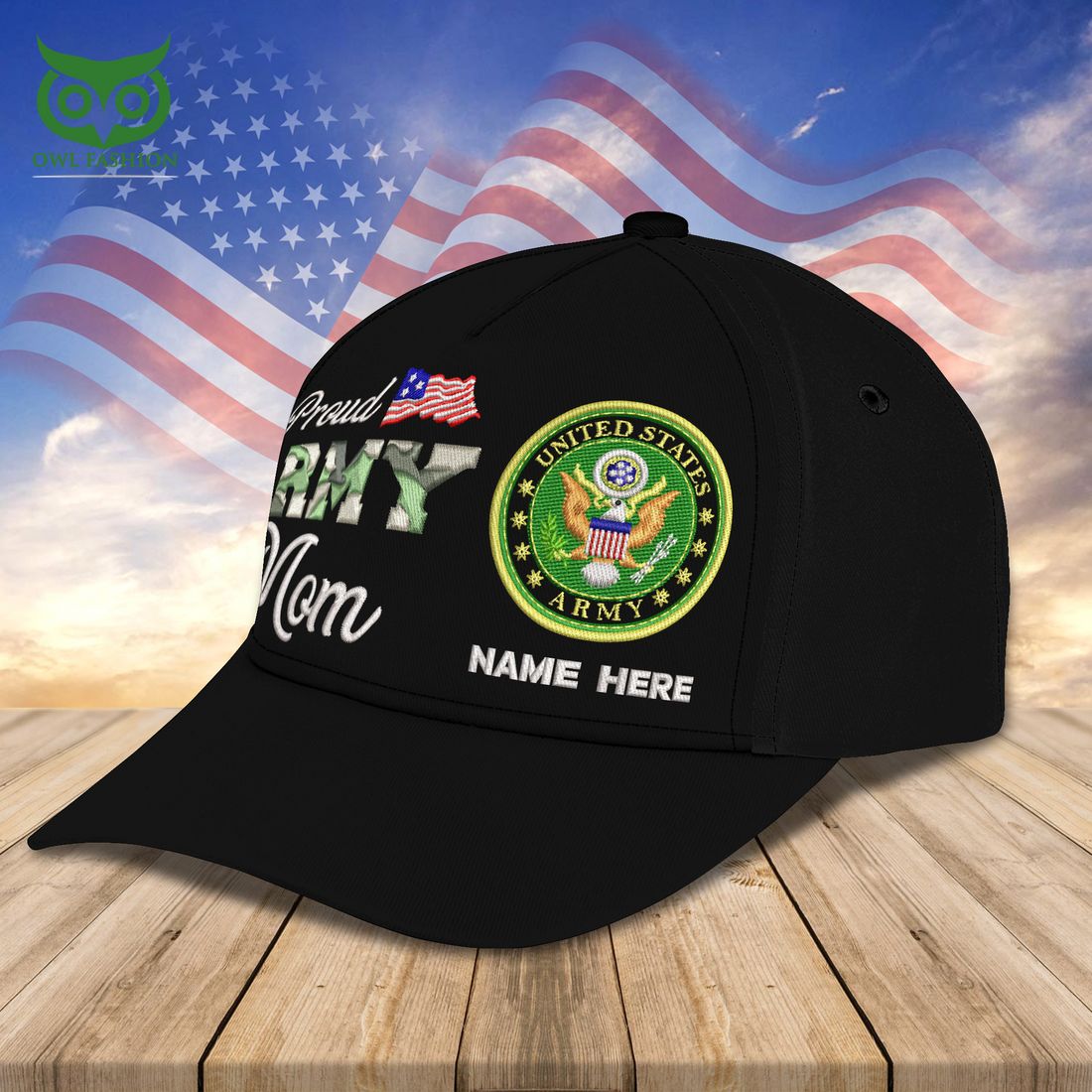 Custom U.S Armed Force Proud Army Mom Classic Cap