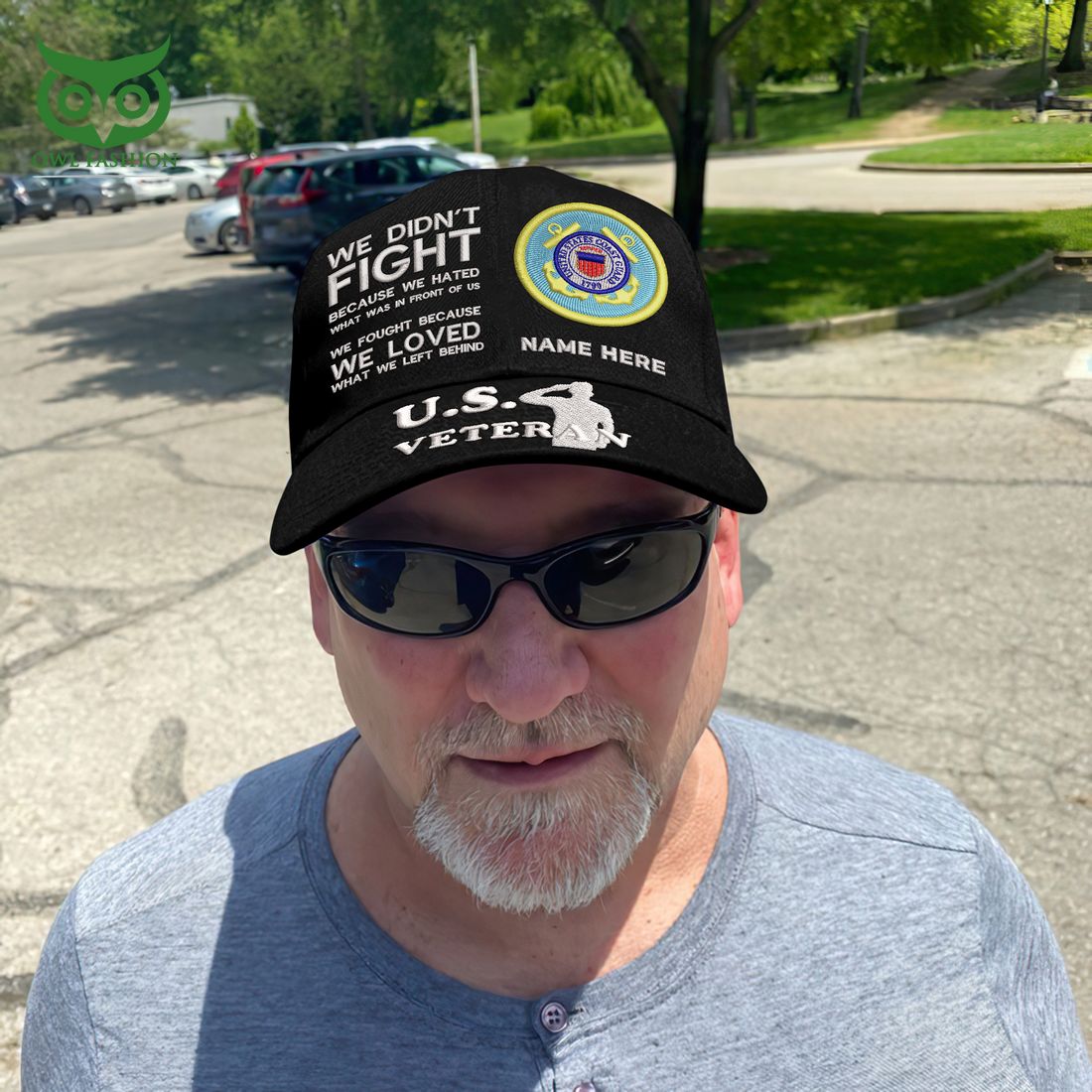 Custom U.S Veterans U.S.C.G We Fought Because We Loved What We Left Behind Classic Cap