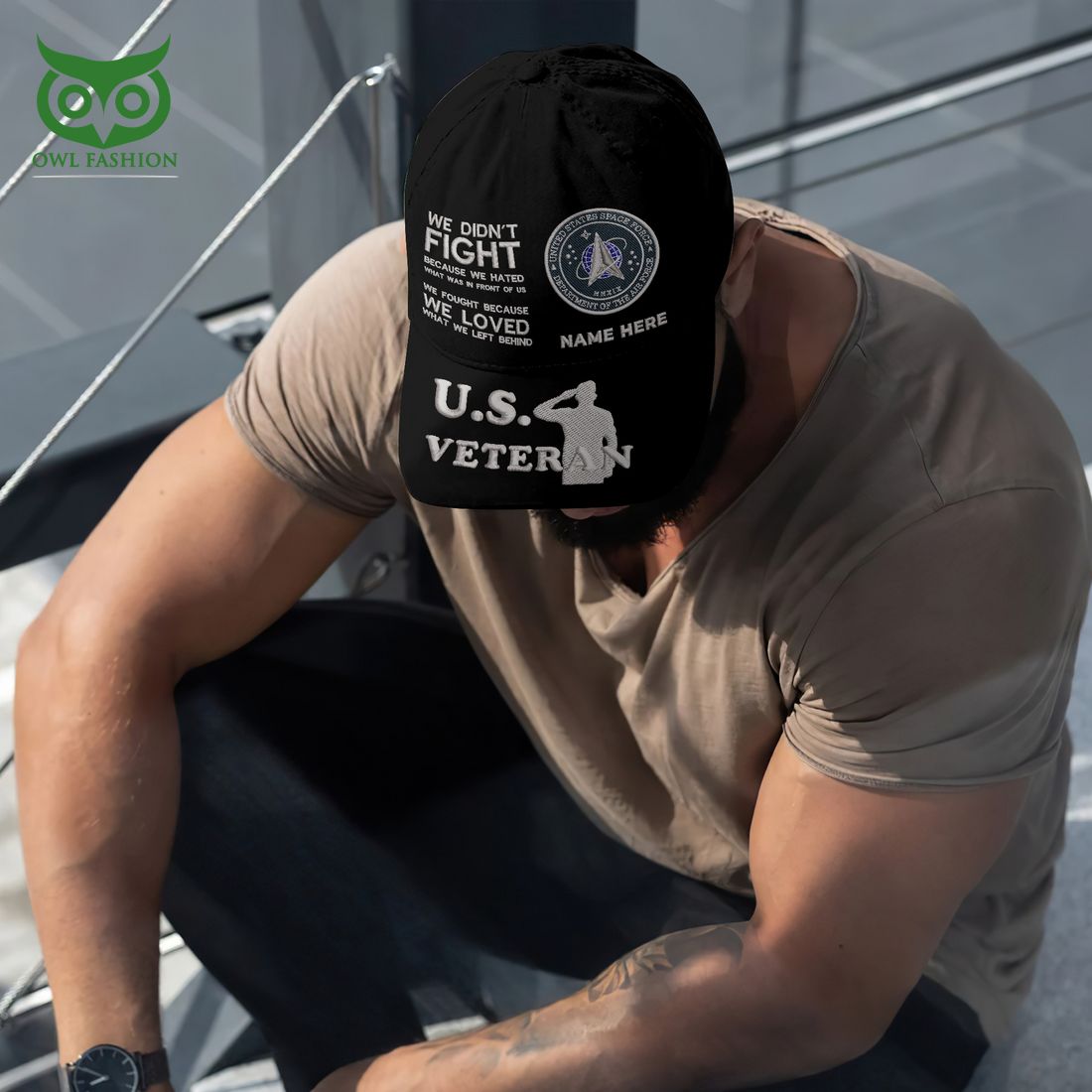Custom U.S Veterans U.S.S.F We Fought Because We Loved What We Left Behind Classic Cap