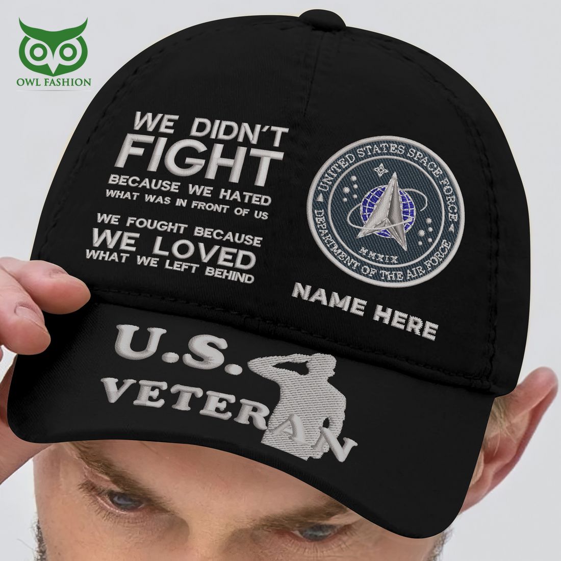 Custom U.S Veterans U.S.S.F We Fought Because We Loved What We Left Behind Classic Cap