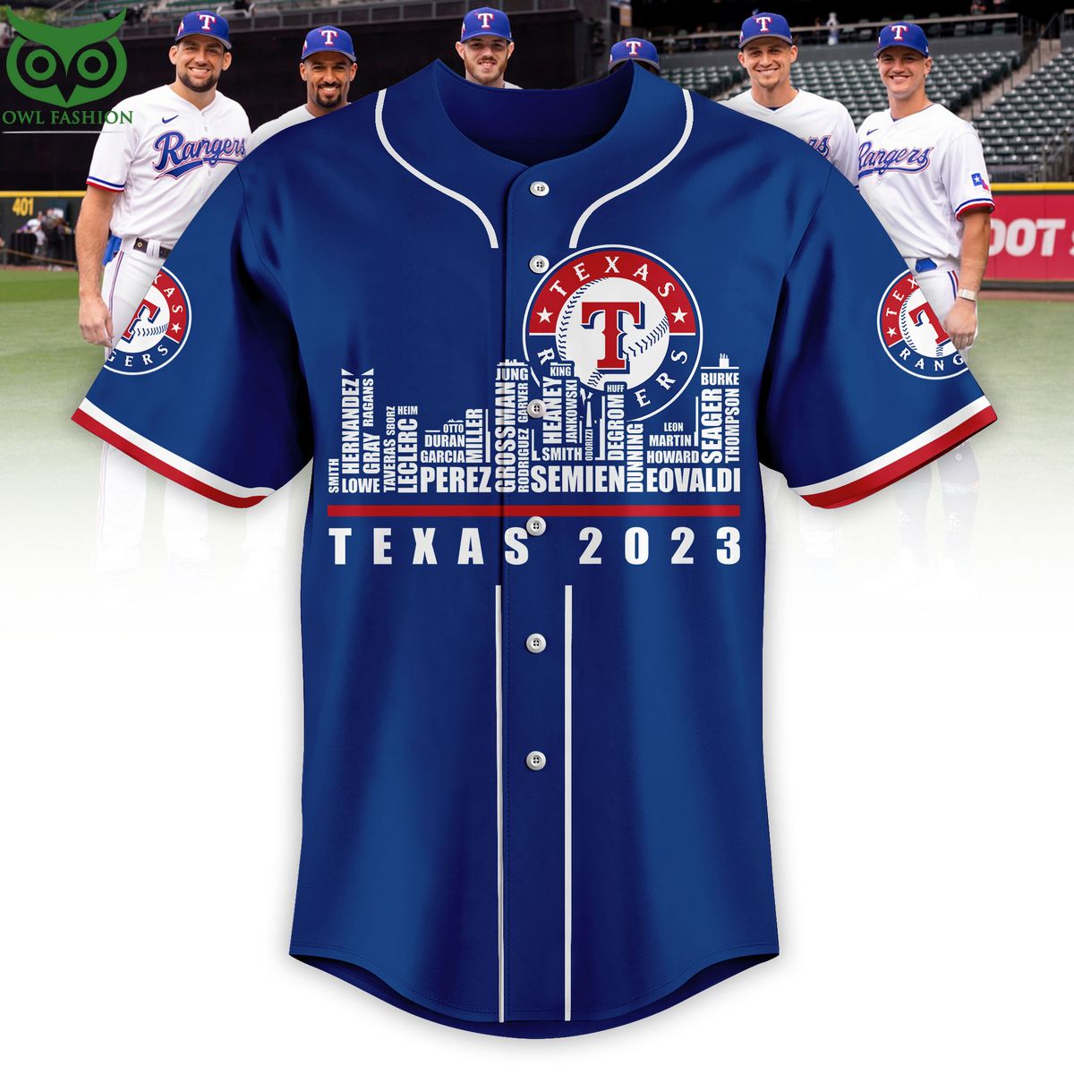 Custome Name Number Texas Rangers MLB Baseball Jersey