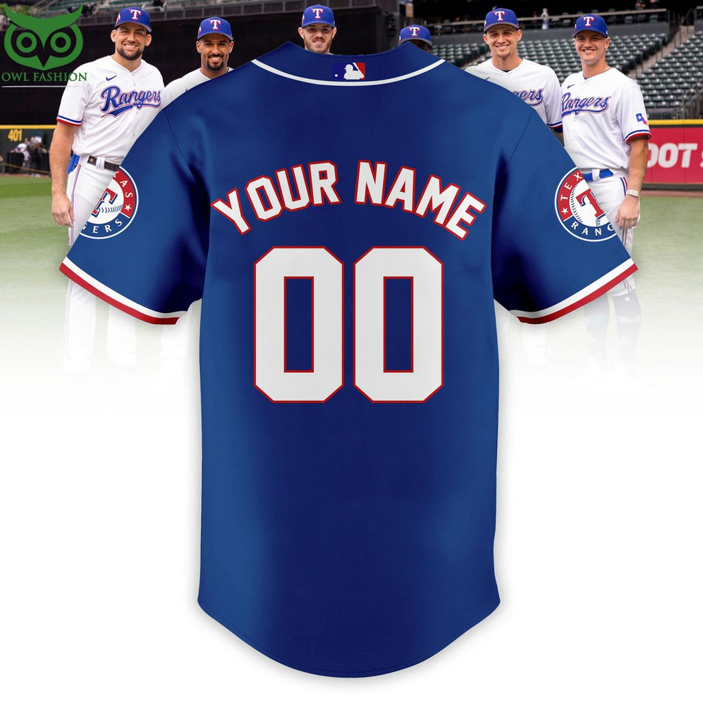 Custome Name Number Texas Rangers MLB Baseball Jersey
