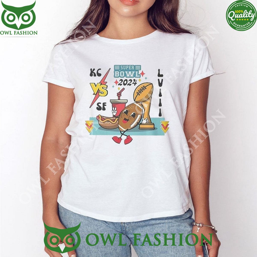 Cute 2024 Superbowl Kc Chiefs Vs Sf 49ers t Shirt