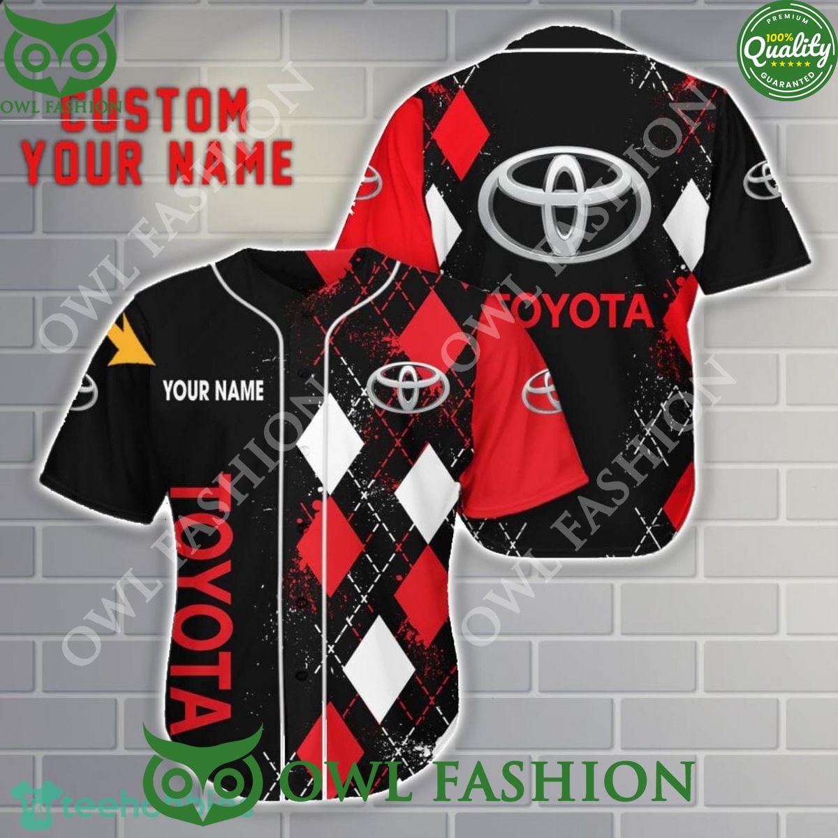 Toyota Japan Luxury Brand Custom Name 3D Baseball Jersey Shirt
