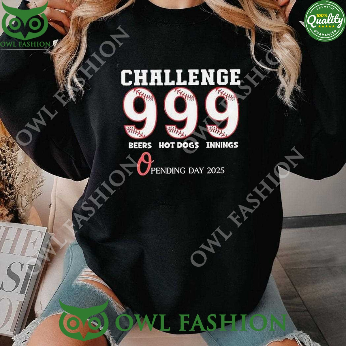 Orioles Challenge 9 Beers 9 Hot Dogs Innings Opening Day 2025 Black t Shirt