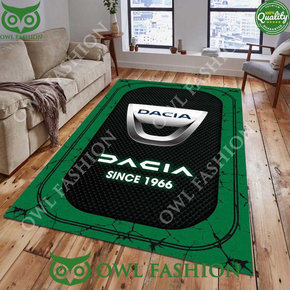 Dacia 1966 Car Brand Living Room Stone Marble Carpet