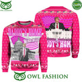 Daddy’s Home White House Pink Trump 2024 Ugly Christmas Sweater