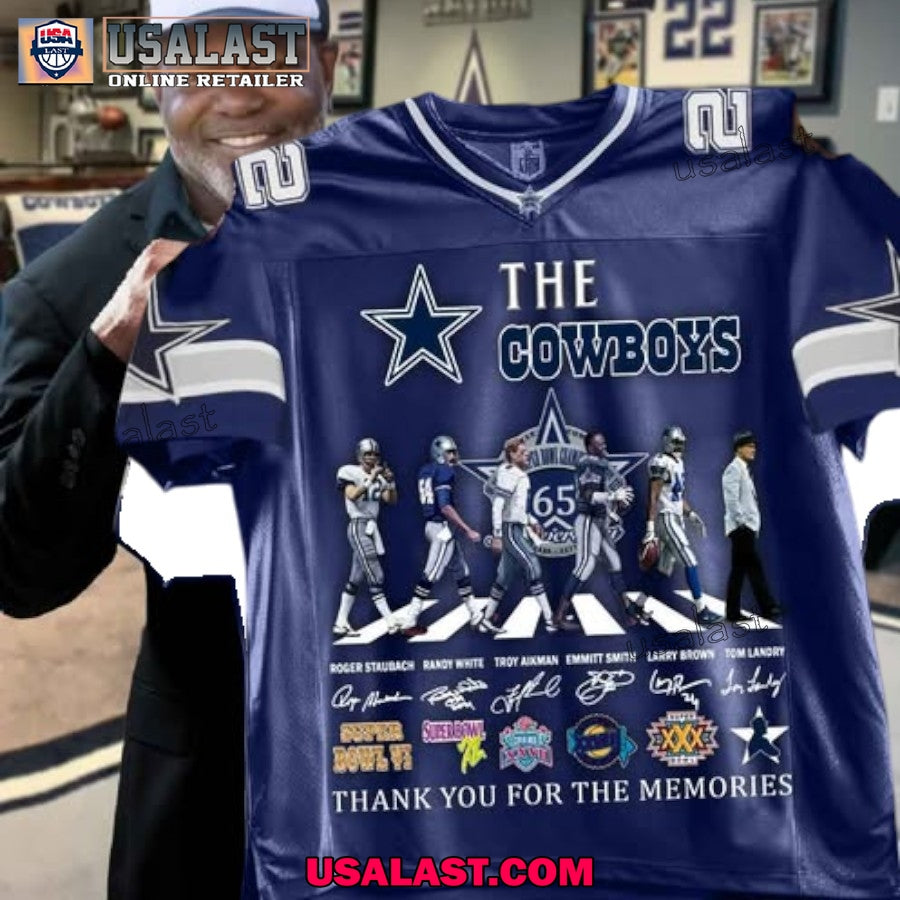 Dallas Cowboys 65th Anniversary V-neck Jersey Shirt