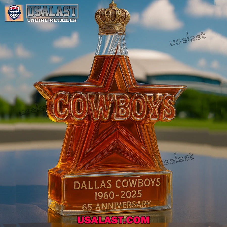 Dallas Cowboys 65th Anniversary Wine Decanter