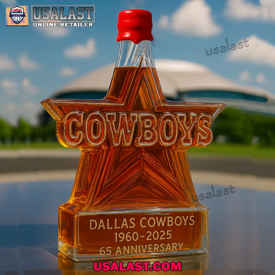 Dallas Cowboys 65th Anniversary Wine Decanter