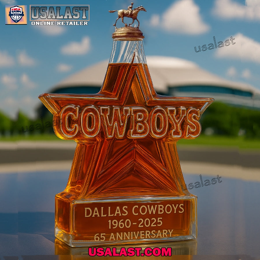 Dallas Cowboys 65th Anniversary Wine Decanter