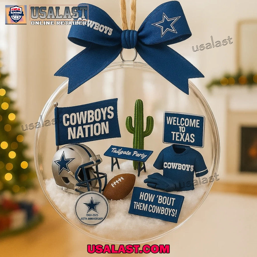 Dallas Cowboys Christmas Ornament 2025