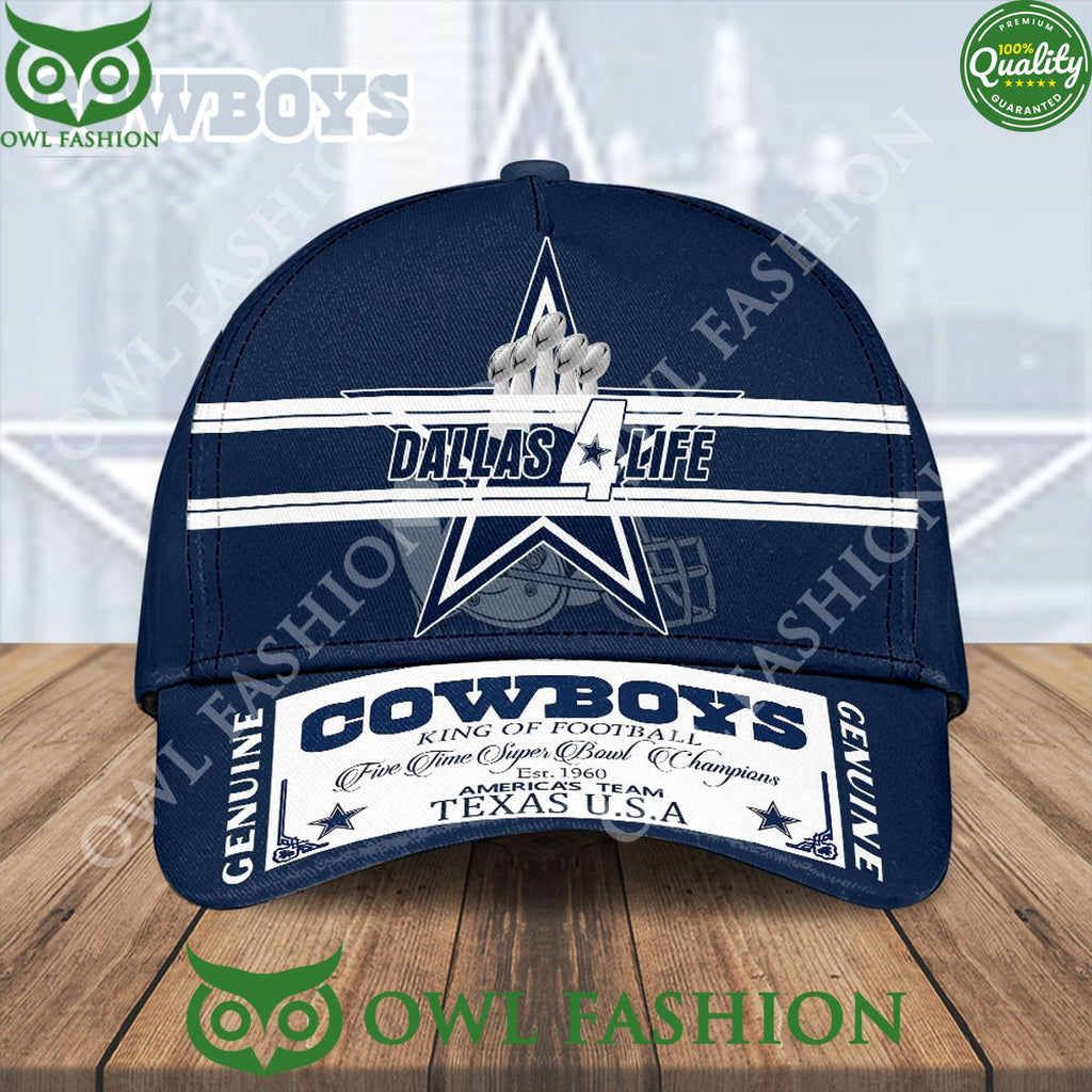 Dallas Cowboys For Life King of Football Texas Team Classic Cap