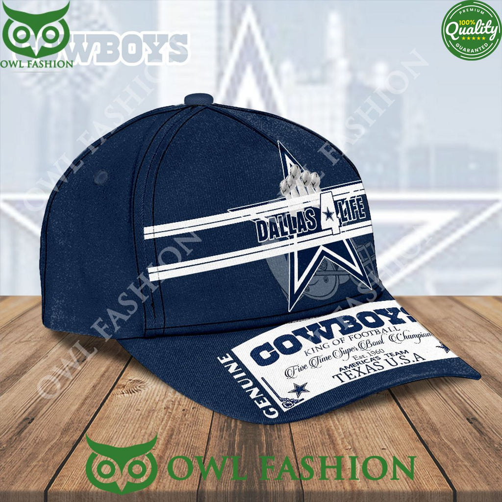 Dallas Cowboys For Life King of Football Texas Team Classic Cap
